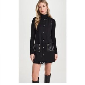 Ramy Brook Bryanna Studded Embellished Shift Minidress NEW Size 14 $395